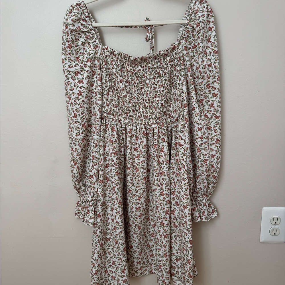 Dress Forum Floral Smocked Babydoll Dress | Small